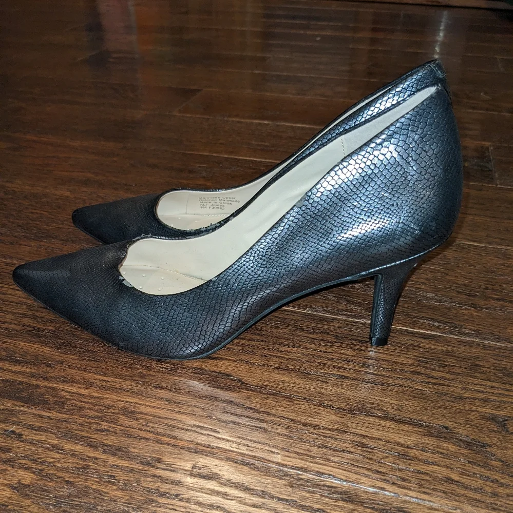Alfani Step n Flex Pump Heels with Metallic Snake Skin Print